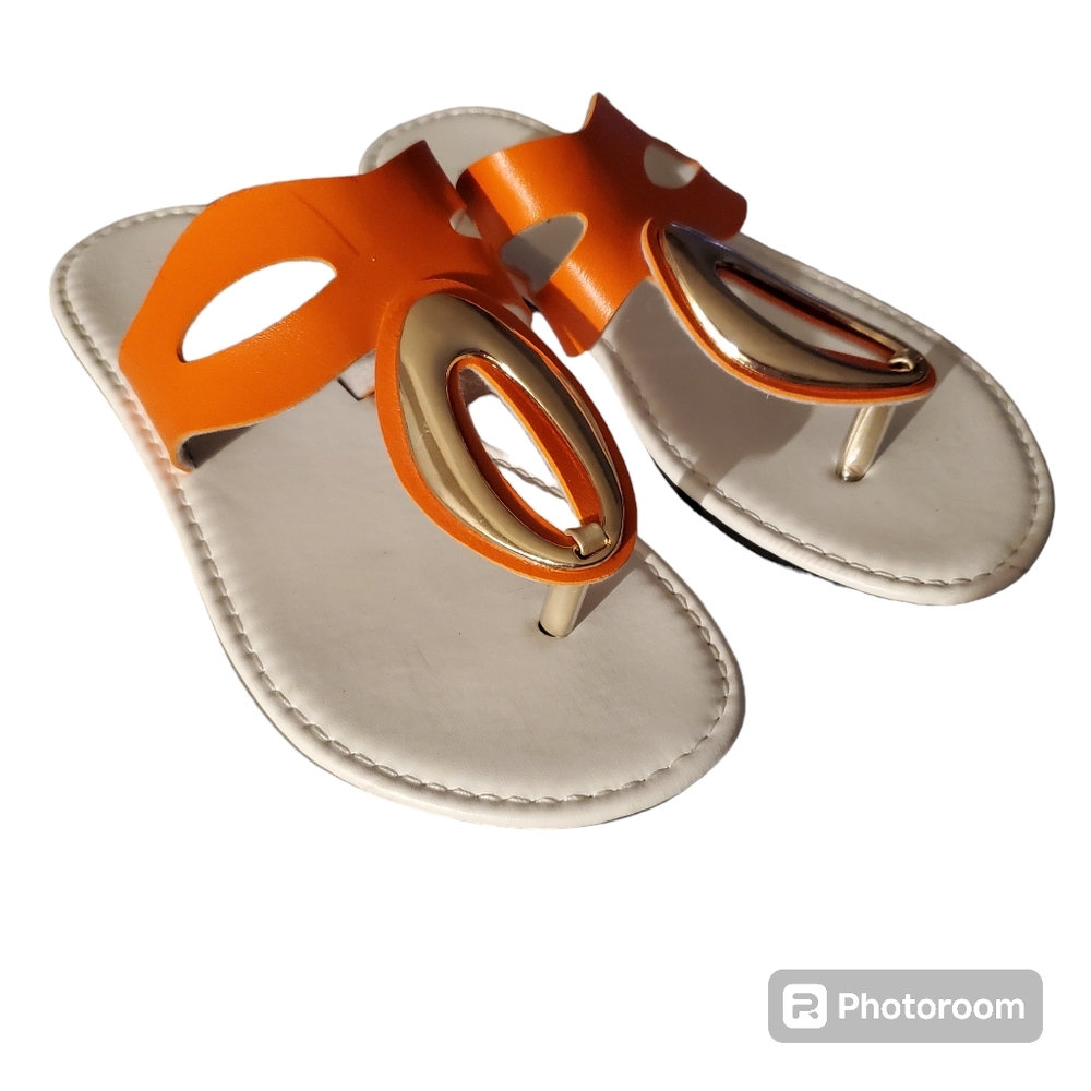 Women's Flat Anti-Slip, Comfortable, Hollow Out Clip Toe‎ Size 7 Summer Sandals - Picture 6 of 9